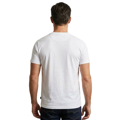 White - Lifestyle - Aquascutum Mens Crew Neck Regular T-Shirt