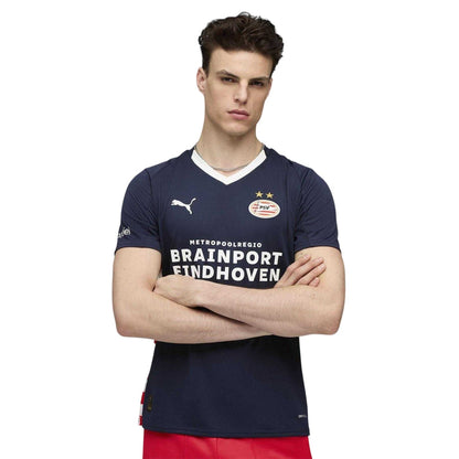 Navy-White - Side - PSV Eindhoven Mens 25-26 Puma Away Jersey