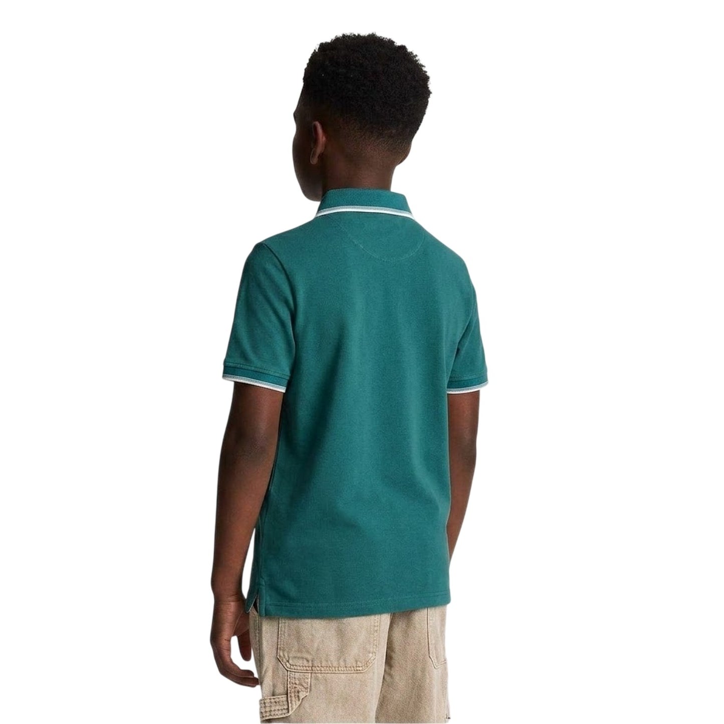 Storm Blue - Back - Lyle & Scott Childrens-Kids Regular Polo Shirt
