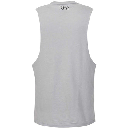 Grey - Back - Under Armour Mens Project Rock Graphic Tank Top