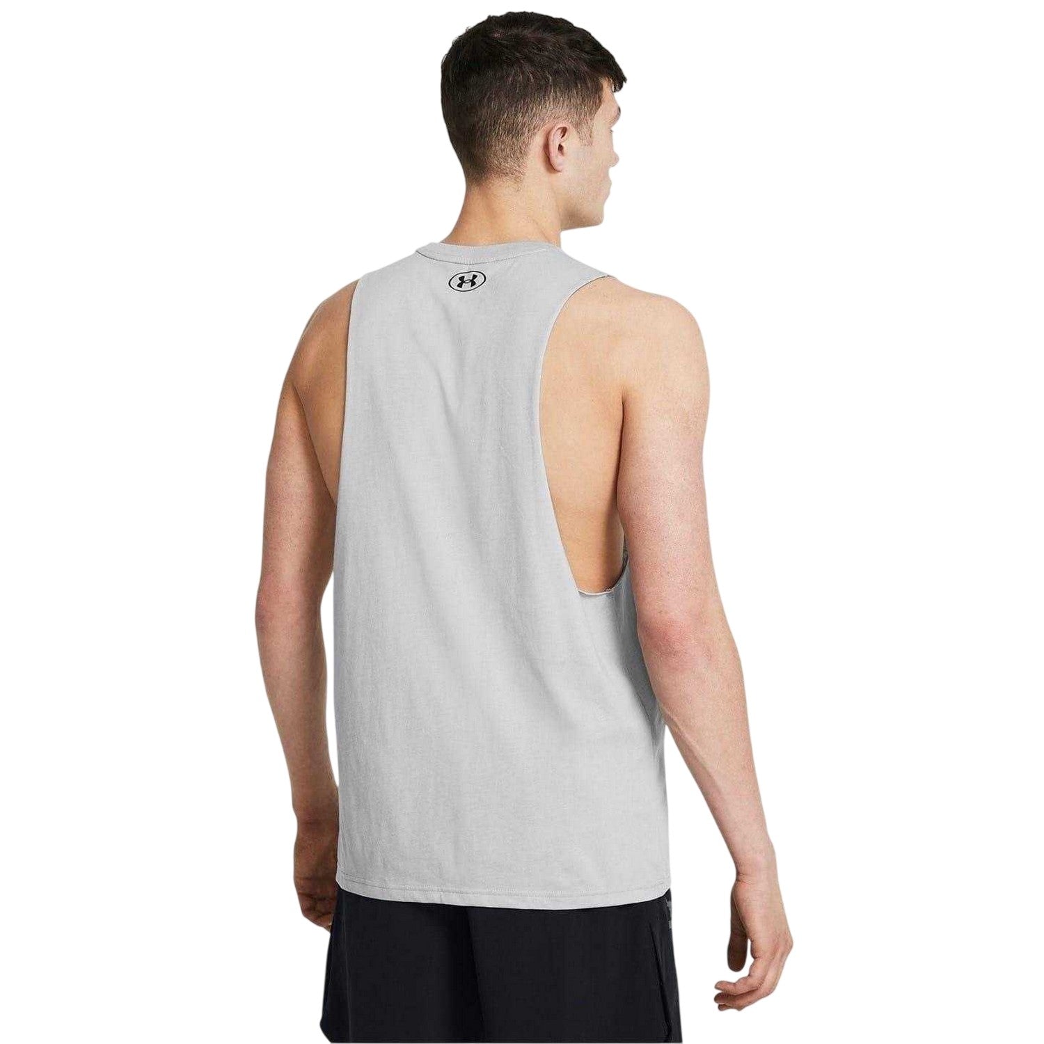Grey - Lifestyle - Under Armour Mens Project Rock Graphic Tank Top