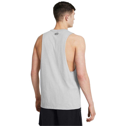 Grey - Lifestyle - Under Armour Mens Project Rock Graphic Tank Top