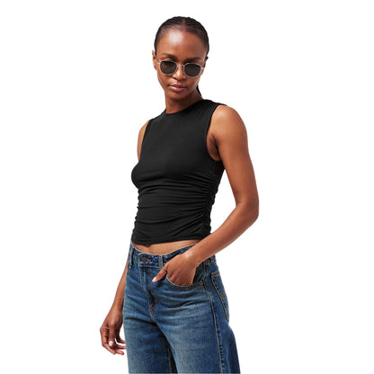Anthracite - Side - Levis Womens-Ladies Crystal Slim Tank Top
