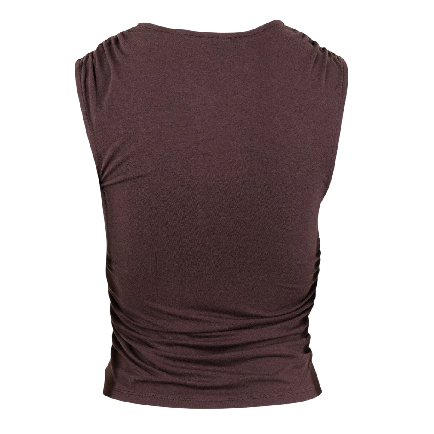 Brown - Back - Levis Womens-Ladies Crystal Slim Tank Top