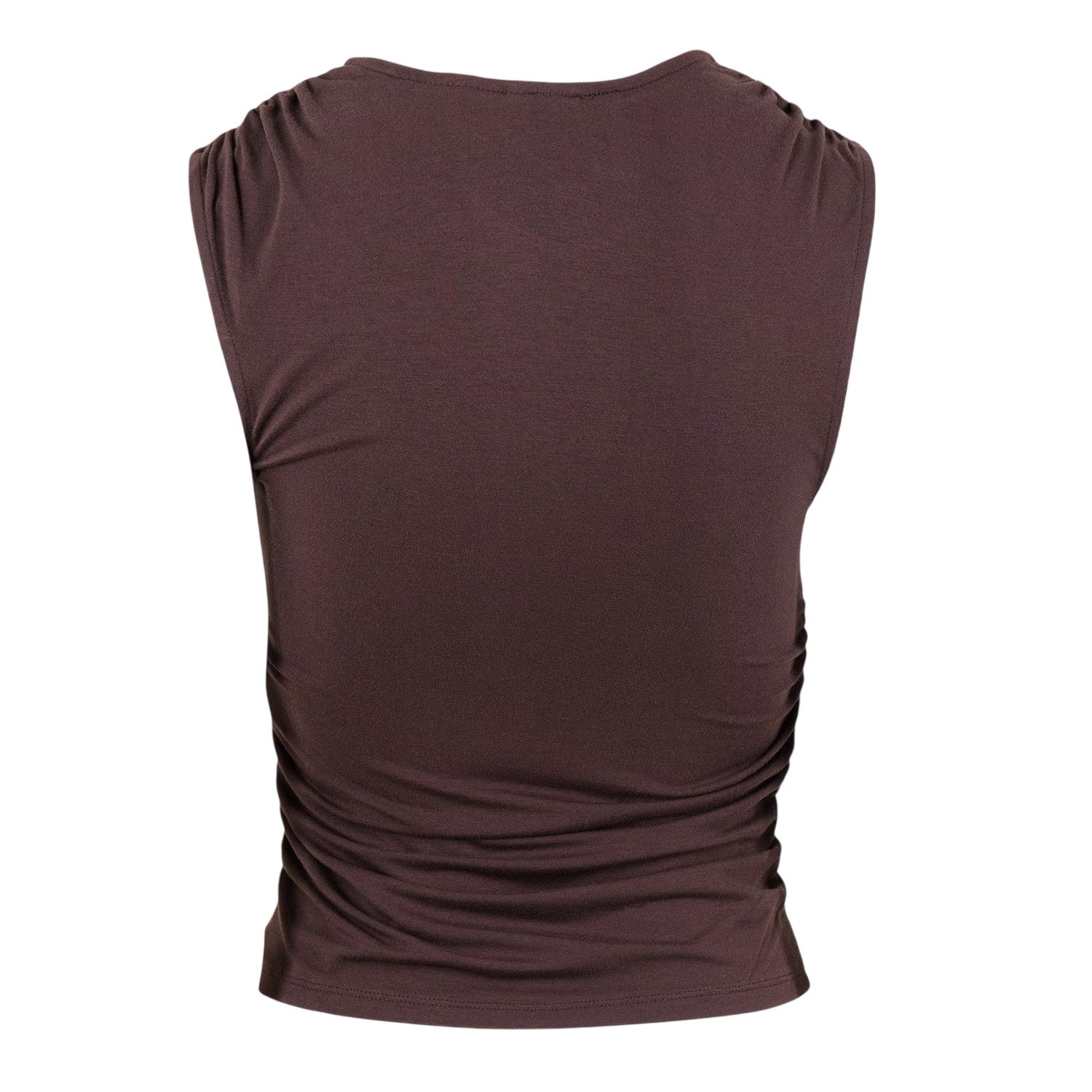 Brown - Back - Levis Womens-Ladies Crystal Slim Tank Top