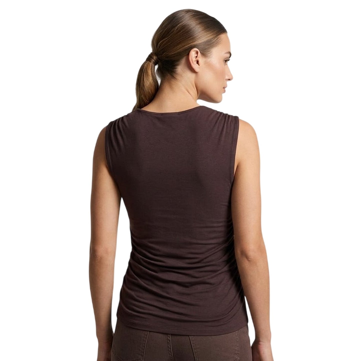 Brown - Lifestyle - Levis Womens-Ladies Crystal Slim Tank Top