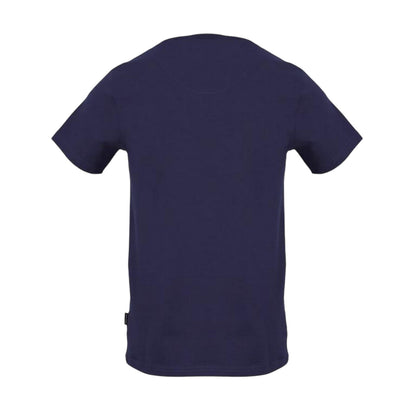 Navy - Back - Aquascutum Mens Logo Crew Neck Regular T-Shirt
