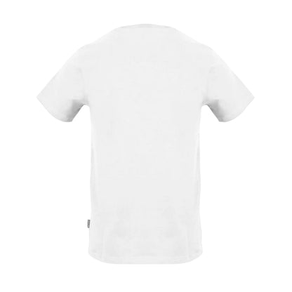 White - Back - Aquascutum Mens Logo Jersey Crew Neck T-Shirt