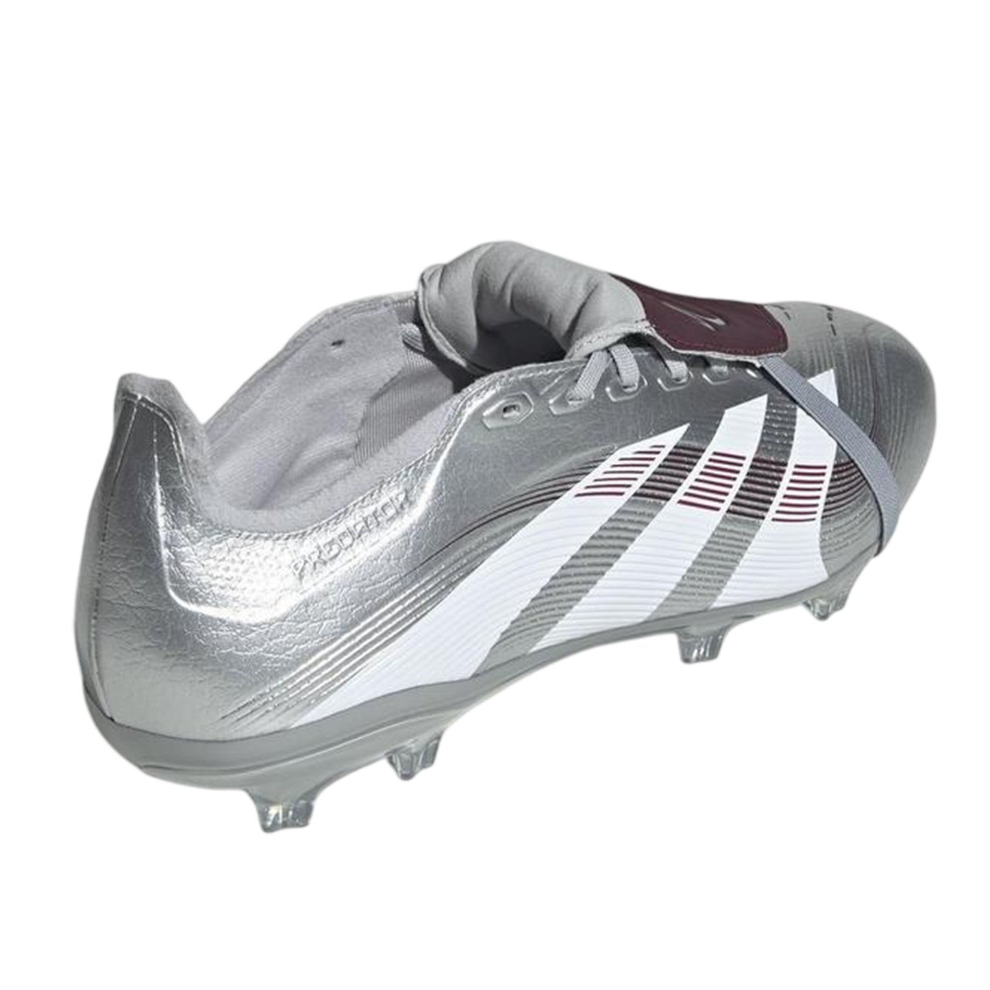 Metallic Silver - Back - Adidas Mens Predator League JB Folded Tongue Firm Ground Football Boots