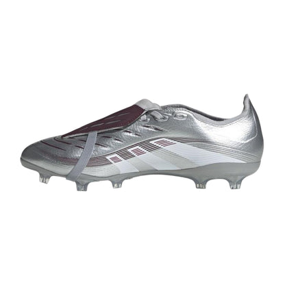 Metallic Silver - Side - Adidas Mens Predator League JB Folded Tongue Firm Ground Football Boots