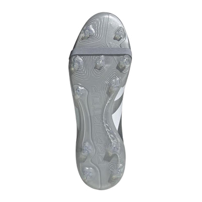 Metallic Silver - Pack Shot - Adidas Mens Predator League JB Folded Tongue Firm Ground Football Boots