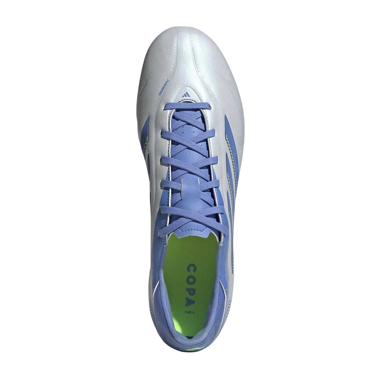 Halo Grey-Blue - Side - Adidas Mens Copa Pure 3 League Firm Ground Football Boots