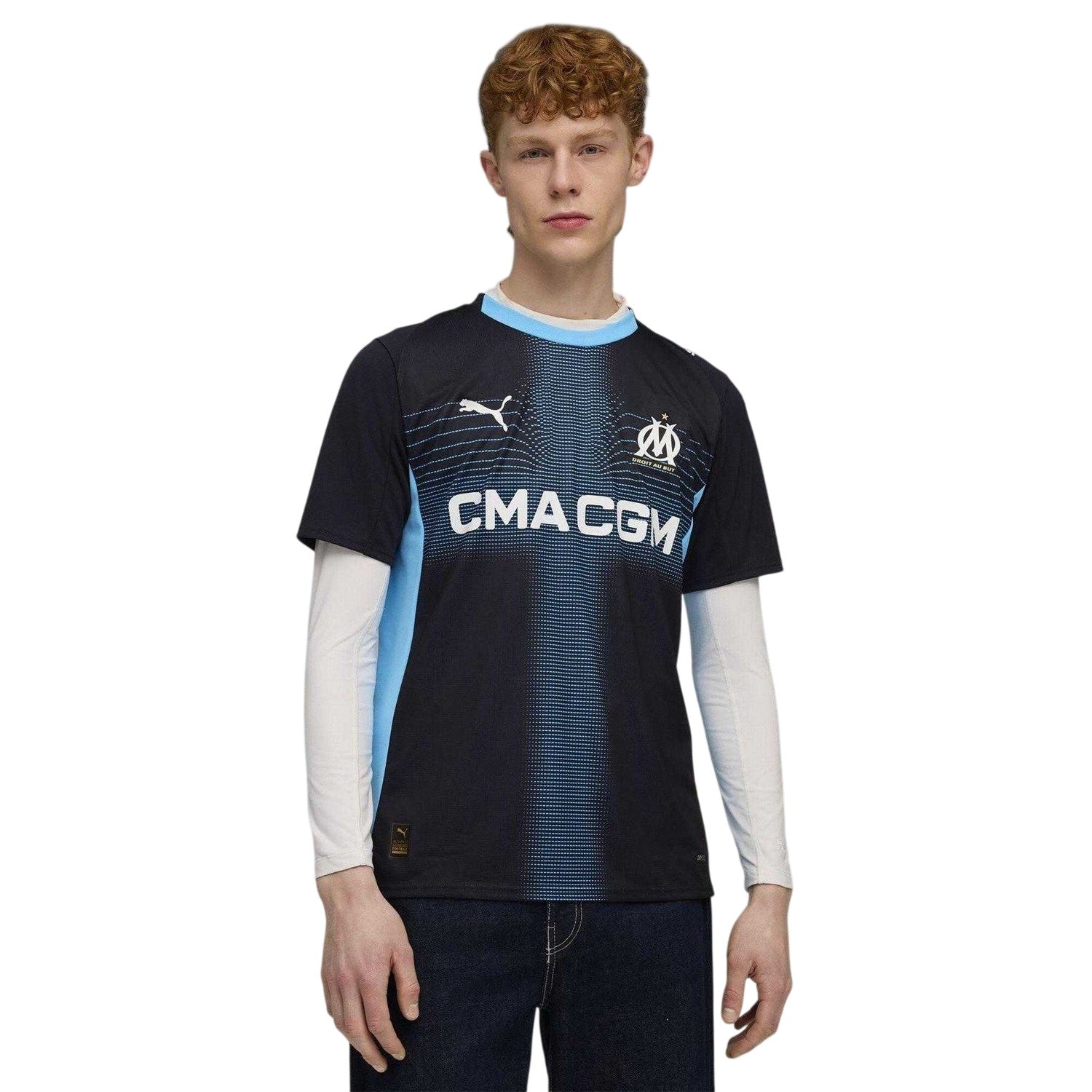 Navy Blue-Blue - Side - Puma Mens 25-26 Olympique De Marseille FC Away Shirt