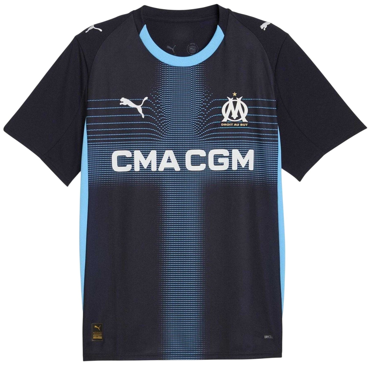 Navy Blue-Blue - Front - Puma Mens 25-26 Olympique De Marseille FC Away Shirt