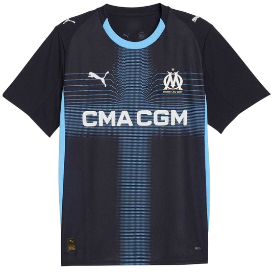 Navy Blue-Blue - Front - Puma Mens 25-26 Olympique De Marseille FC Away Shirt