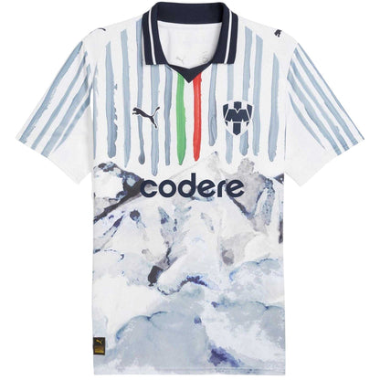 White-Navy - Front - Puma Mens KidSuper 25-26 CF Monterrey Home Jersey