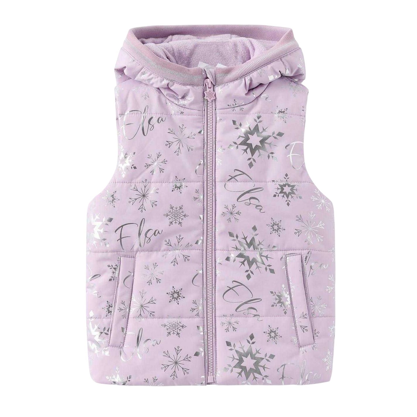 White-Grey-Pink - Side - Frozen Childrens-Kids Elsa Top & Bottom Set