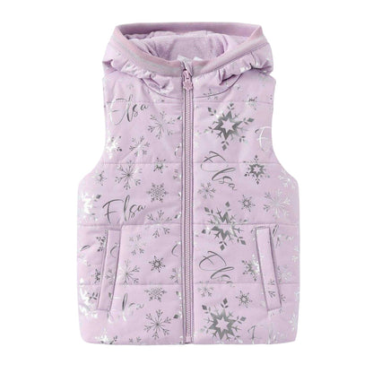 White-Grey-Pink - Side - Frozen Childrens-Kids Elsa Top & Bottom Set