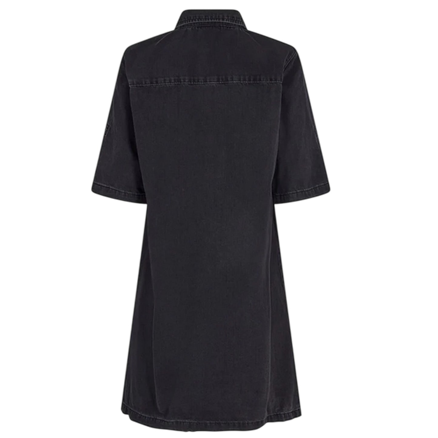 Black - Back - Noisy May Womens-Ladies Denim Shirt Dress