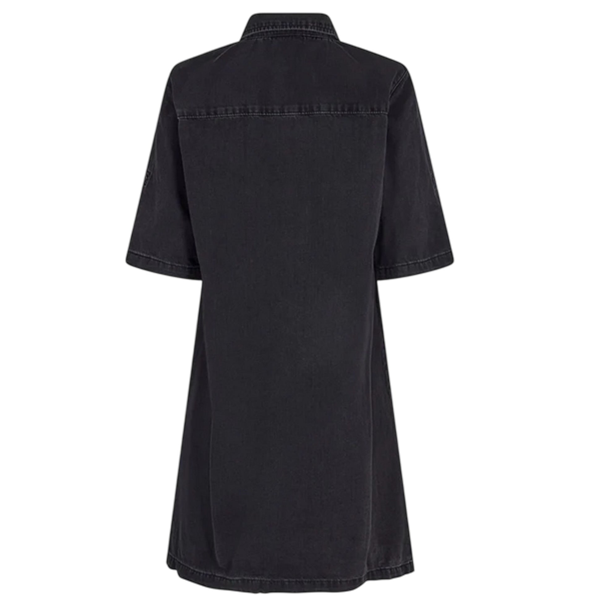 Black - Back - Noisy May Womens-Ladies Denim Shirt Dress