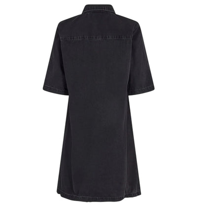 Black - Back - Noisy May Womens-Ladies Denim Shirt Dress