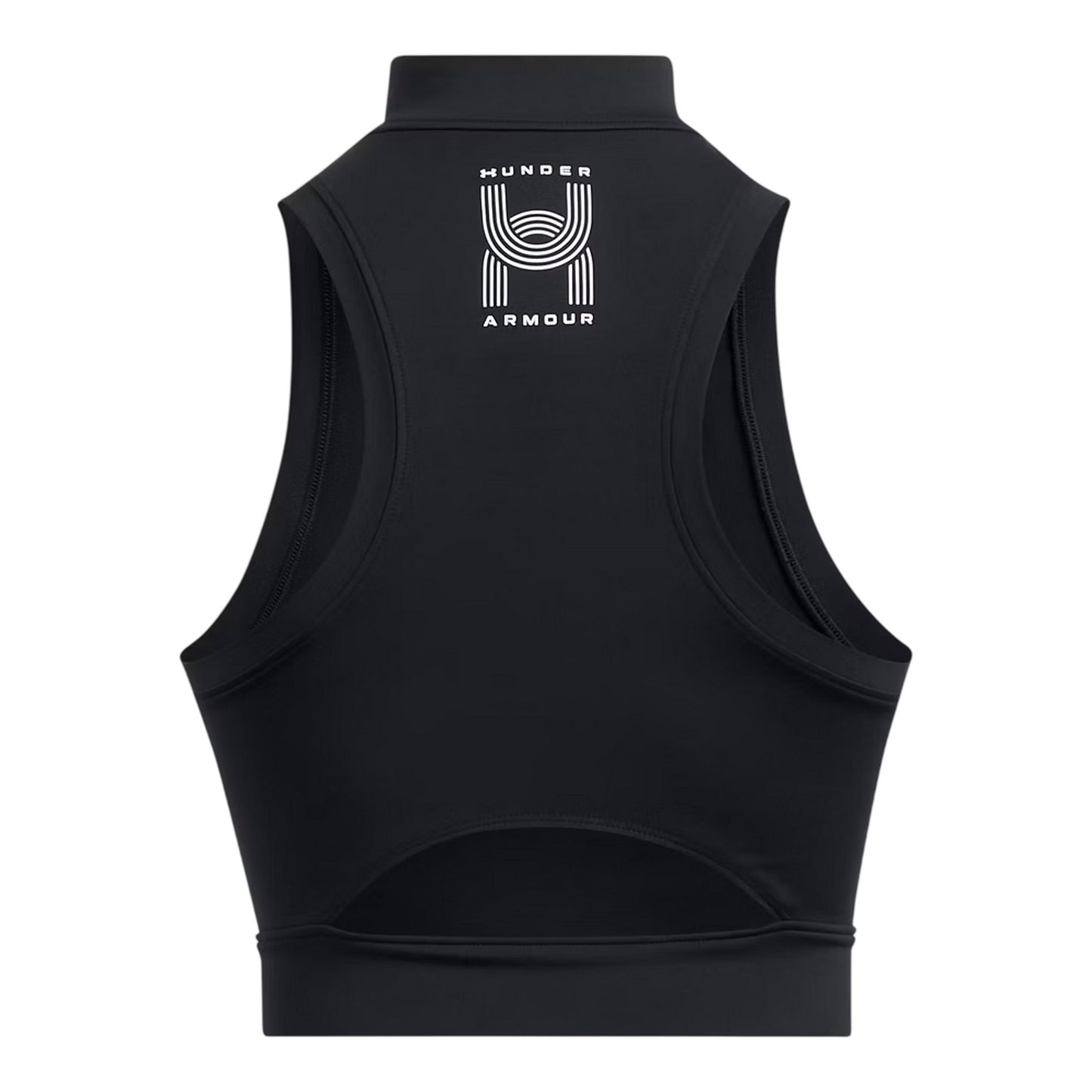 Black - Back - Under Armour Womens-Ladies Running Vest Top