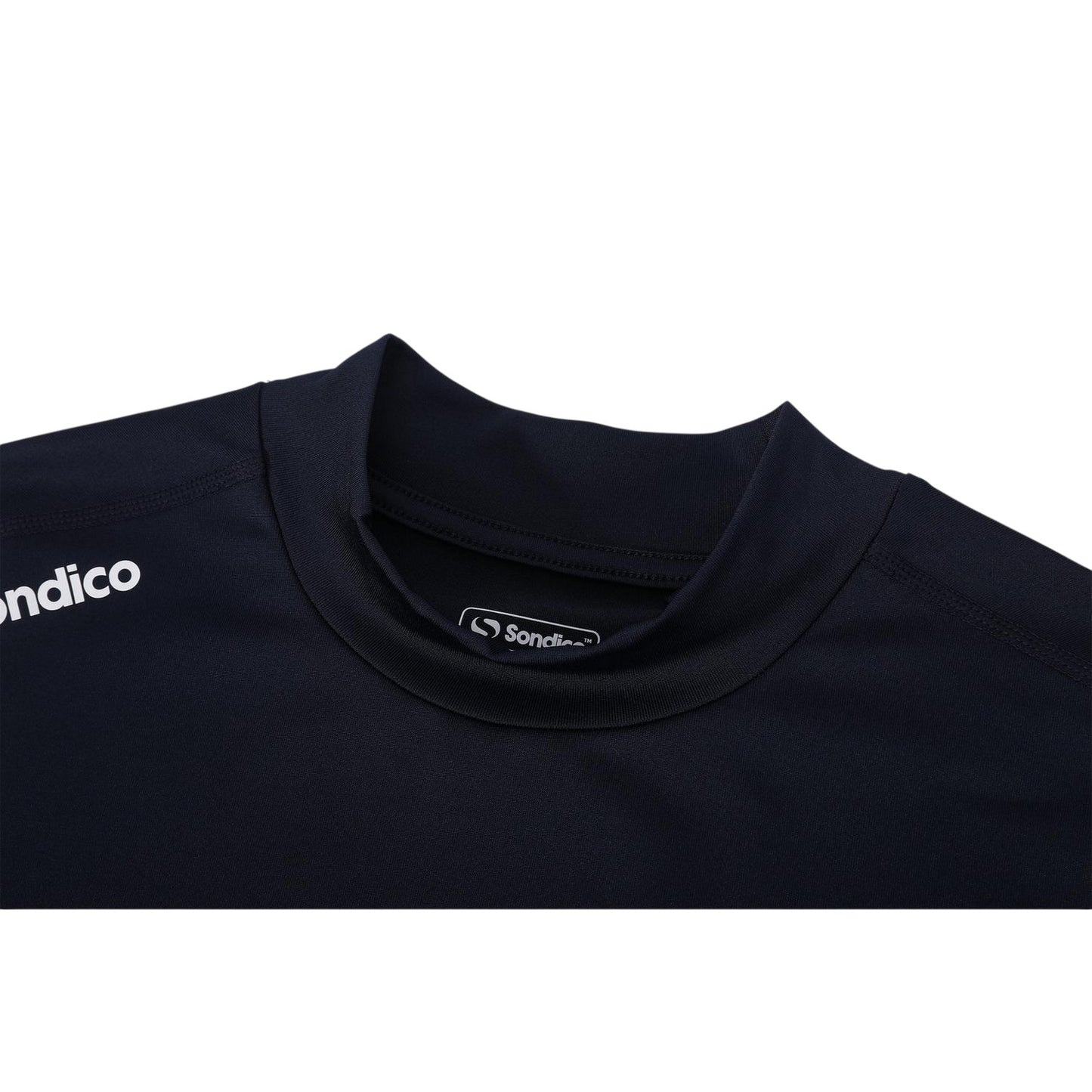 Navy - Side - Sondico Mens Mock Neck Base Layer Top