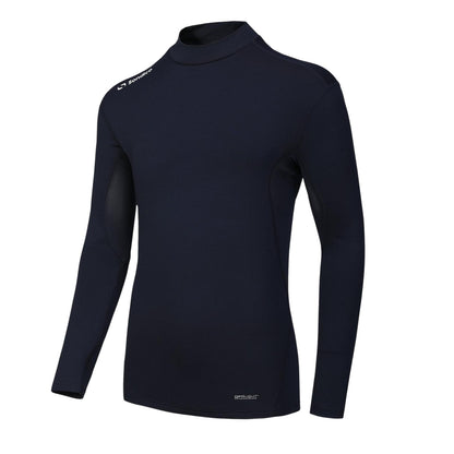 Navy - Lifestyle - Sondico Mens Mock Neck Base Layer Top