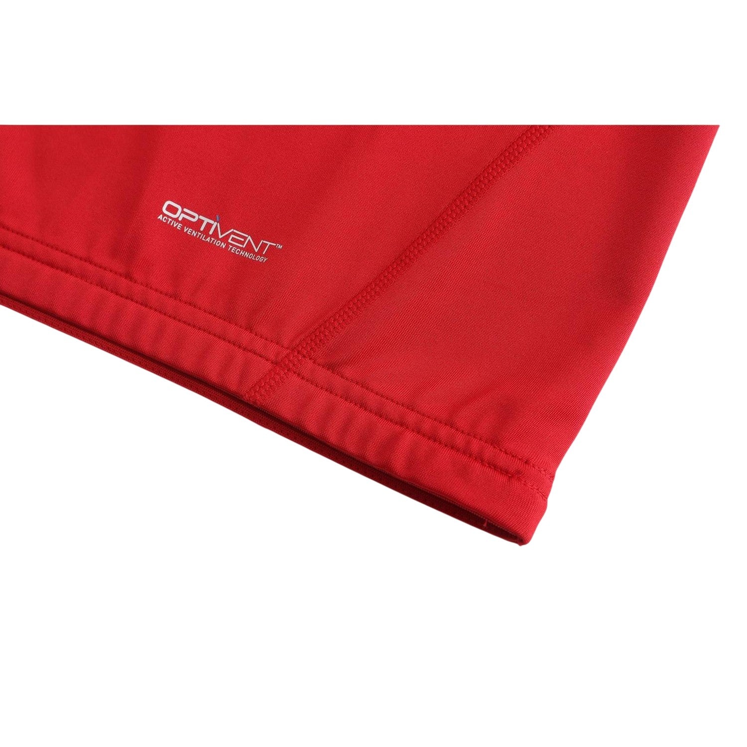 Red - Side - Sondico Mens Mock Neck Base Layer Top