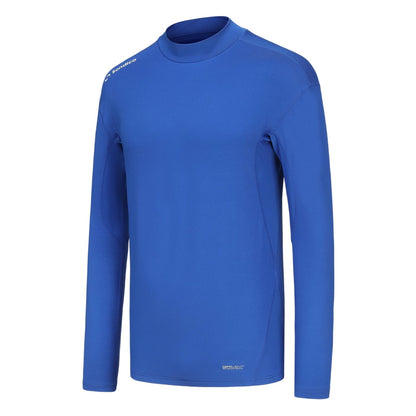 Royal Blue - Side - Sondico Mens Mock Neck Base Layer Top
