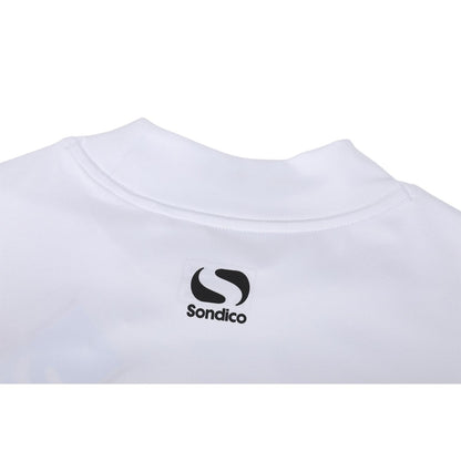 White - Side - Sondico Mens Mock Neck Base Layer Top