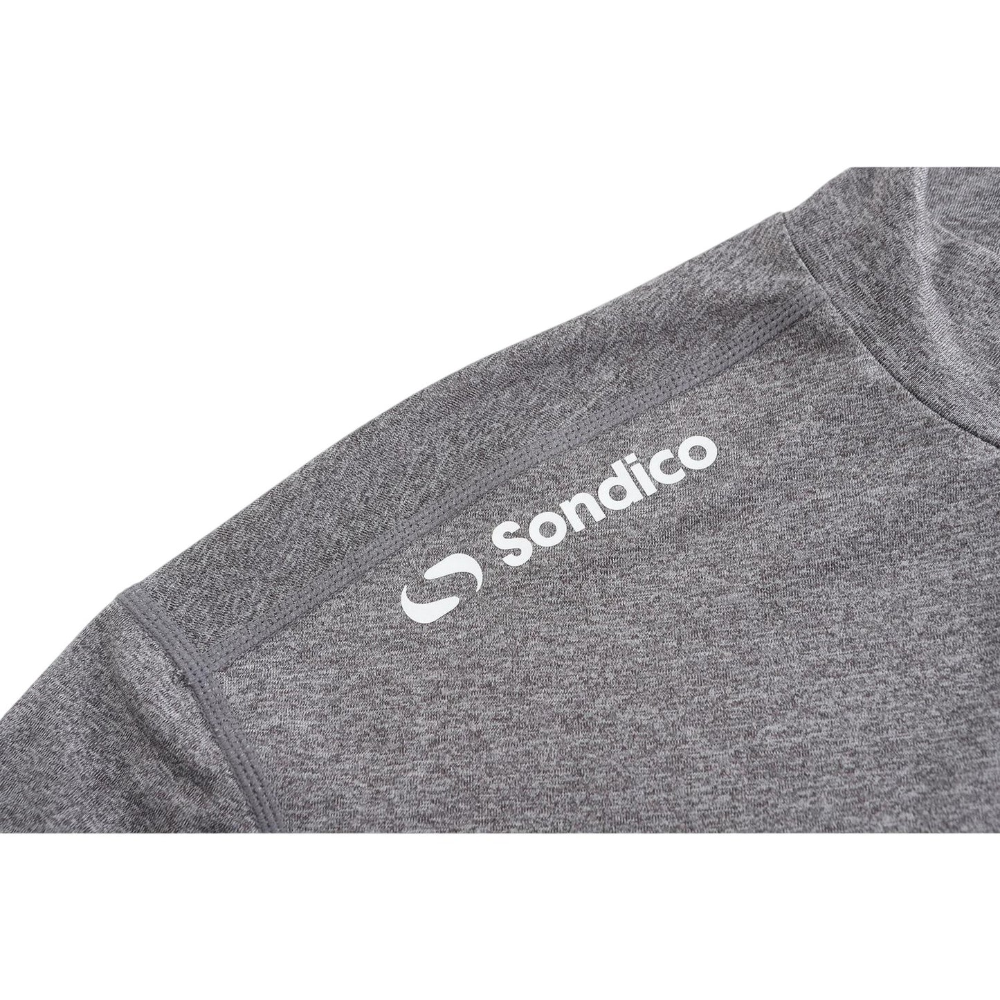 Grey - Lifestyle - Sondico Mens Mock Neck Base Layer Top