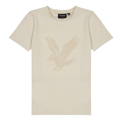 Putty - Front - Lyle & Scott Childrens-Kids Big Logo Regular T-Shirt