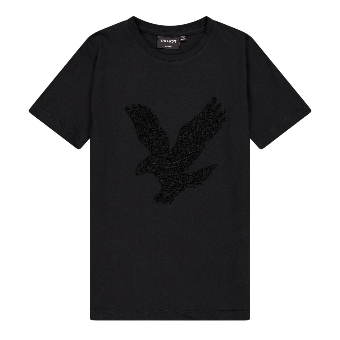 Black - Front - Lyle & Scott Childrens-Kids Big Logo Regular T-Shirt