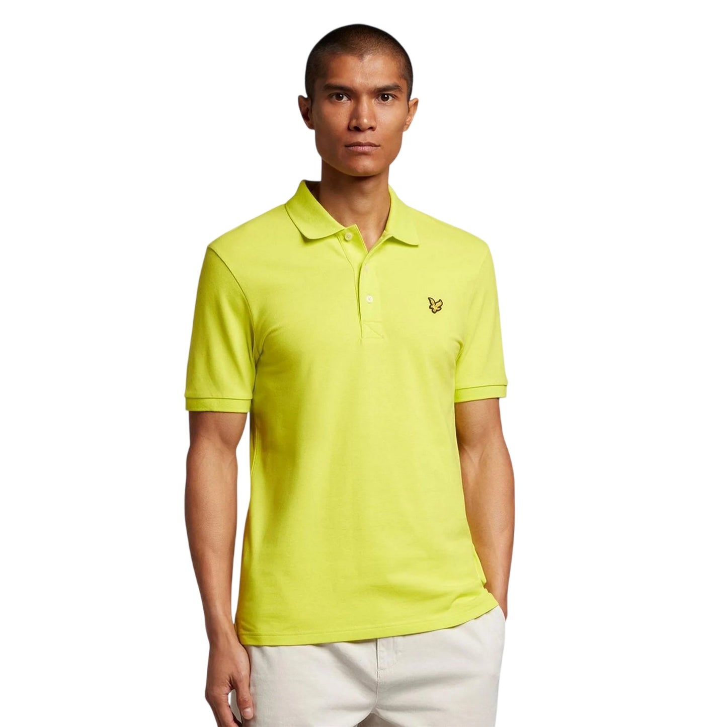 Electric Yellow - Lifestyle - Lyle & Scott Mens Cotton Short-Sleeved Polo Shirt