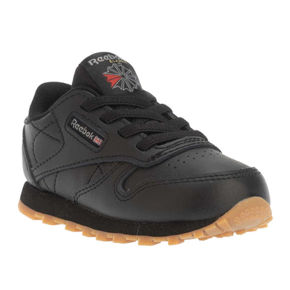 Black - Front - Reebok Childrens-Kids Classic Leather Trainers