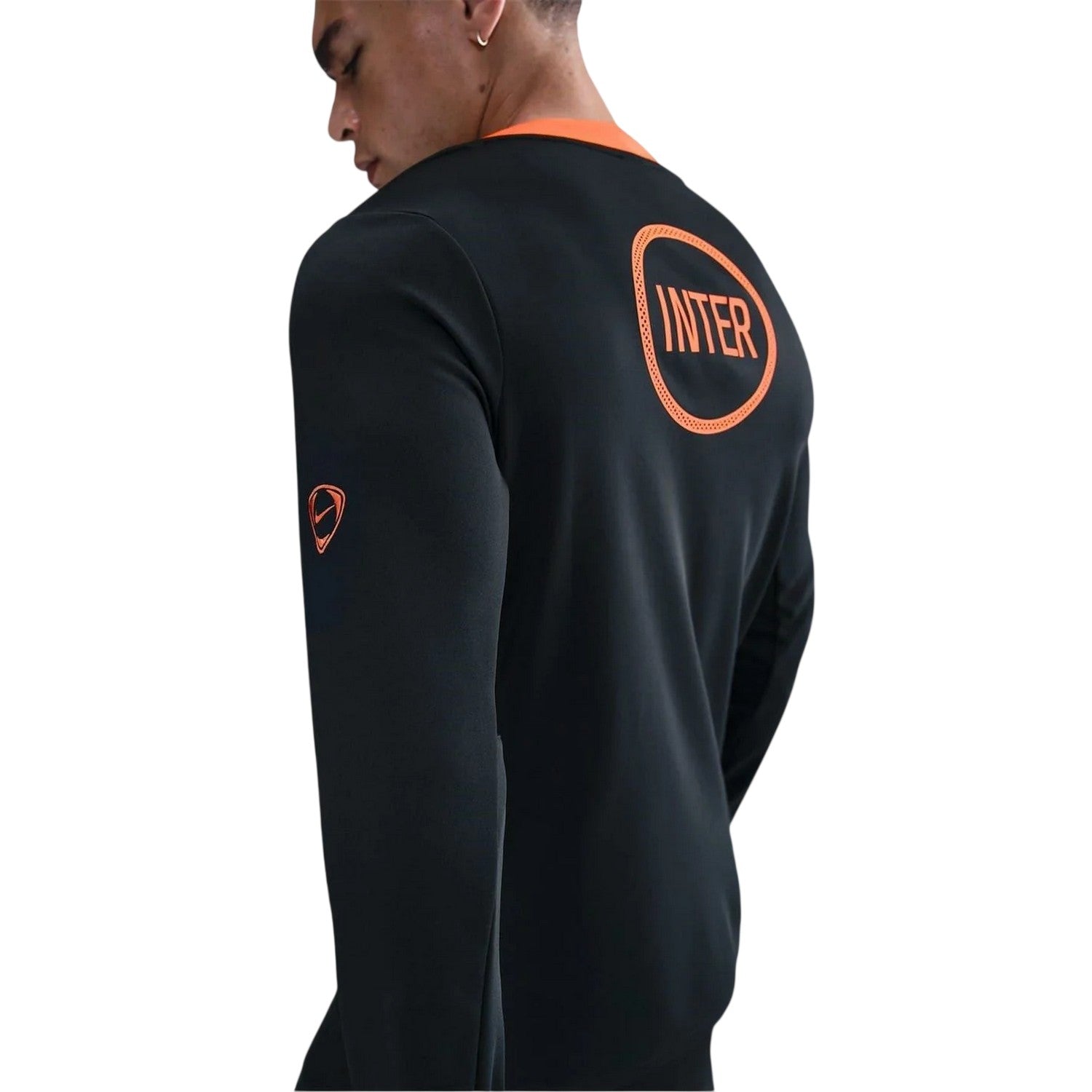 Black-Blue - Back - Nike Mens Inter Milan Third Pre Match Training Football Shirt