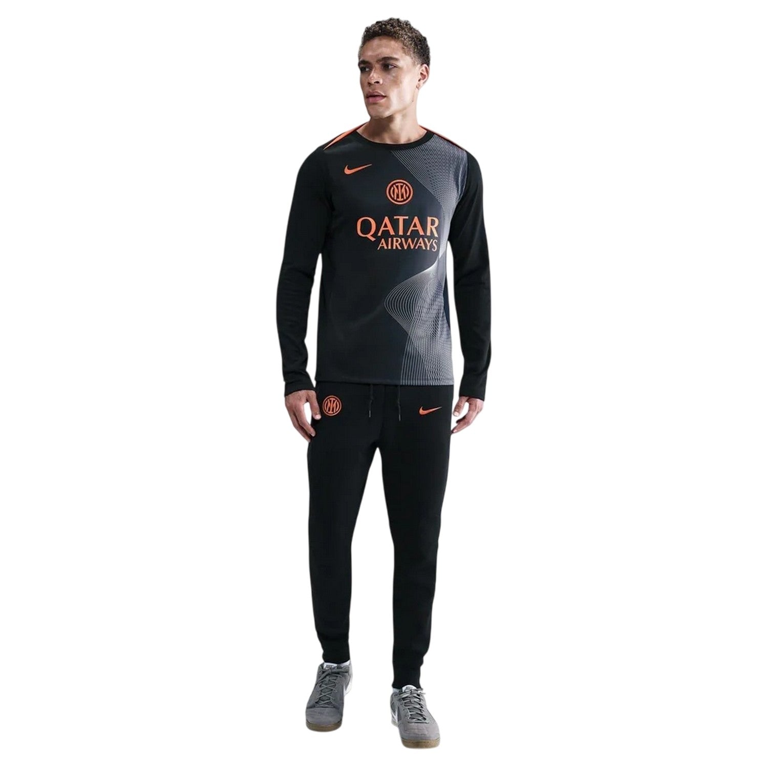 Black-Blue - Lifestyle - Nike Mens Inter Milan Third Pre Match Training Football Shirt