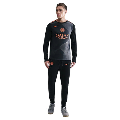 Black-Blue - Lifestyle - Nike Mens Inter Milan Third Pre Match Training Football Shirt