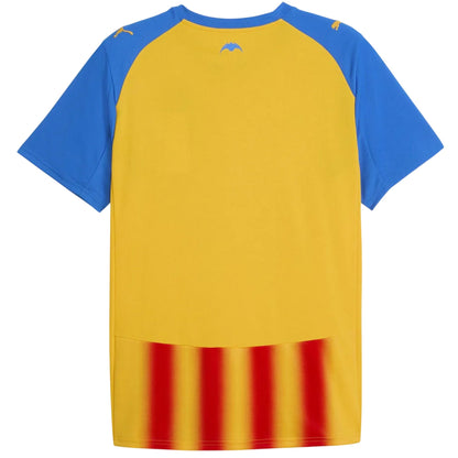 Yellow-Red - Back - Valencia CF Mens 25-26 Puma Third Jersey