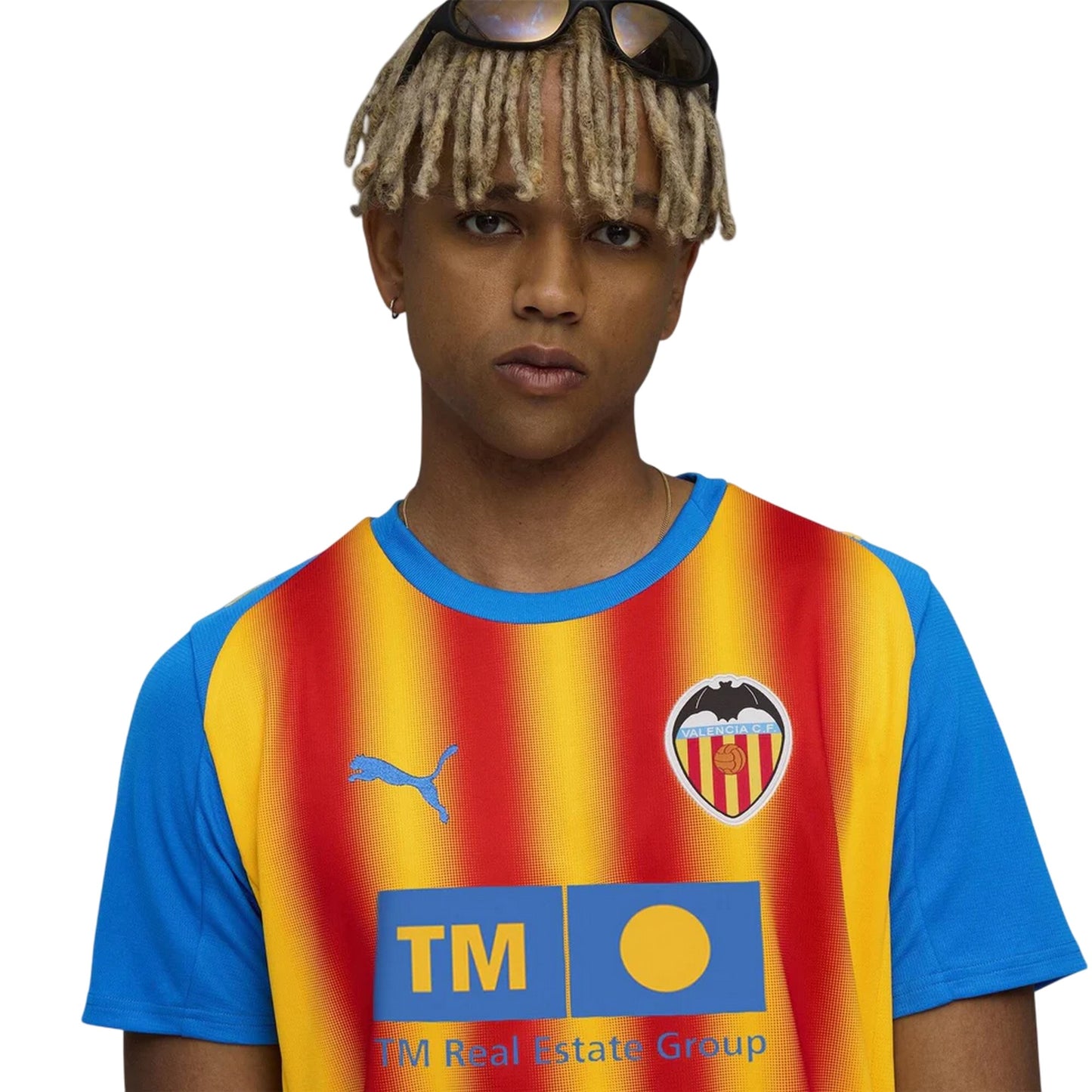 Yellow-Red - Side - Valencia CF Mens 25-26 Puma Third Jersey