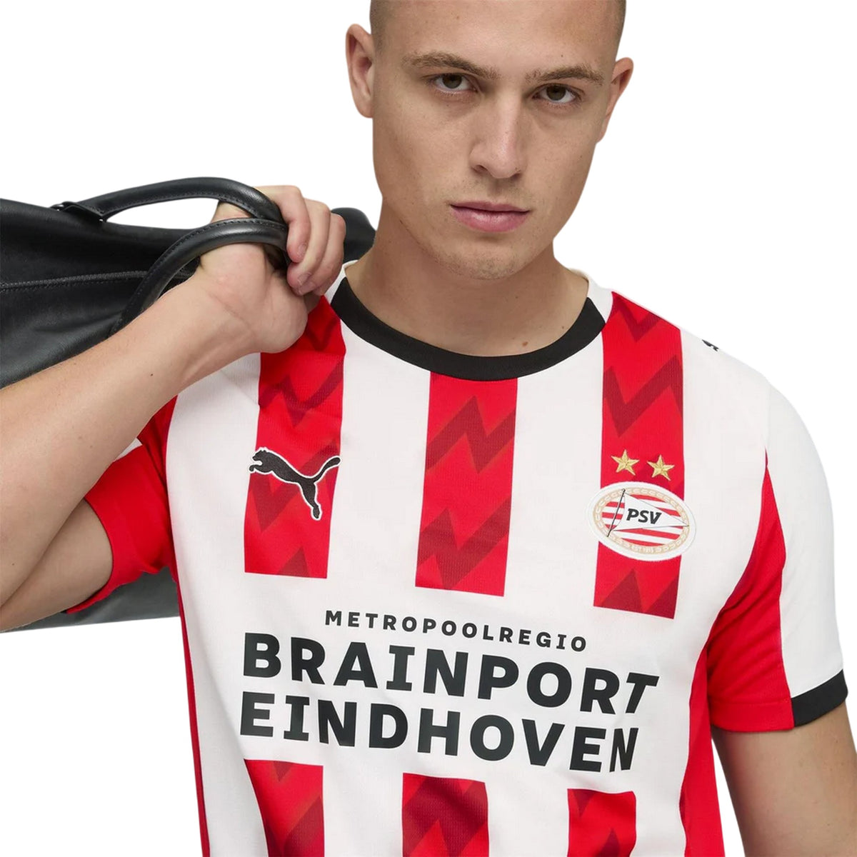 White-Red - Side - PSV Eindhoven Mens 25-26 Puma Home Shirt