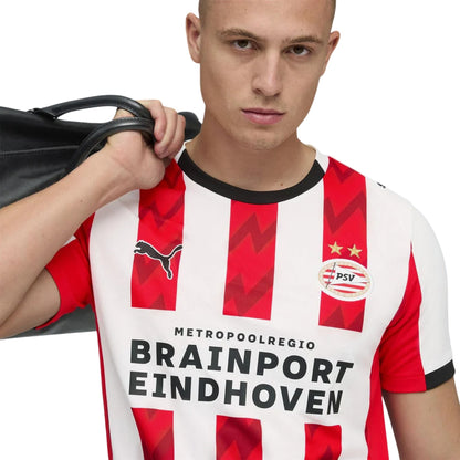 White-Red - Side - PSV Eindhoven Mens 25-26 Puma Home Shirt