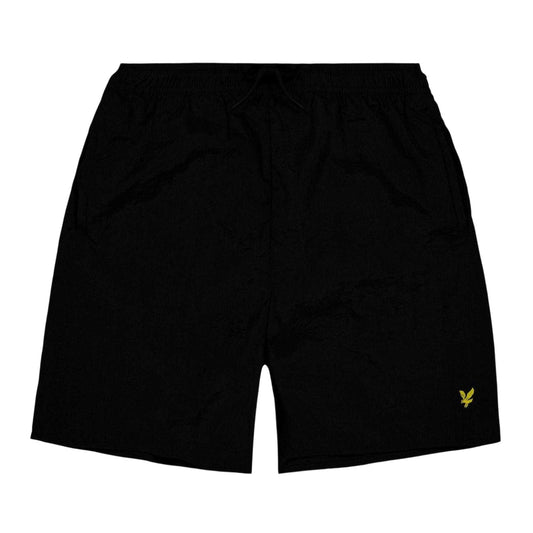 Jet Black - Front - Lyle & Scott Boys Crinkle Swim Shorts