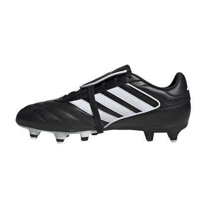 Black-White - Side - Adidas Mens Copa Gloro II Leather Soft Ground Football Boots