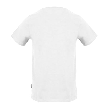 White - Back - Aquascutum Mens Logo Crew Neck Regular T-Shirt