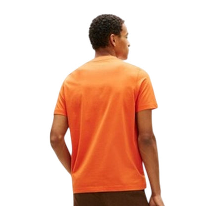 Brilliant Orange - Back - Tommy Hilfiger Mens Script Logo Regular T-Shirt
