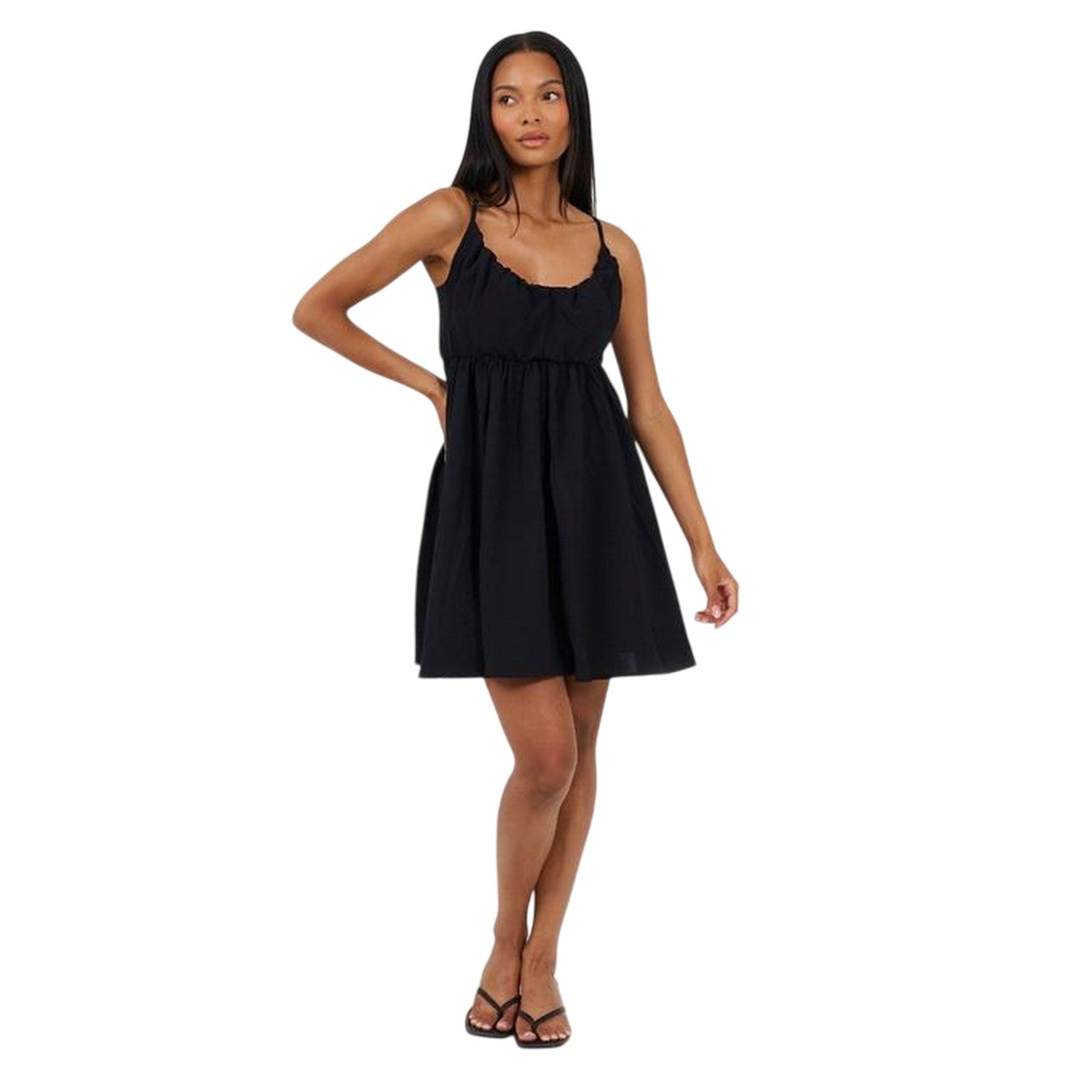 Black - Side - Brave Soul Womens-Ladies Sundress