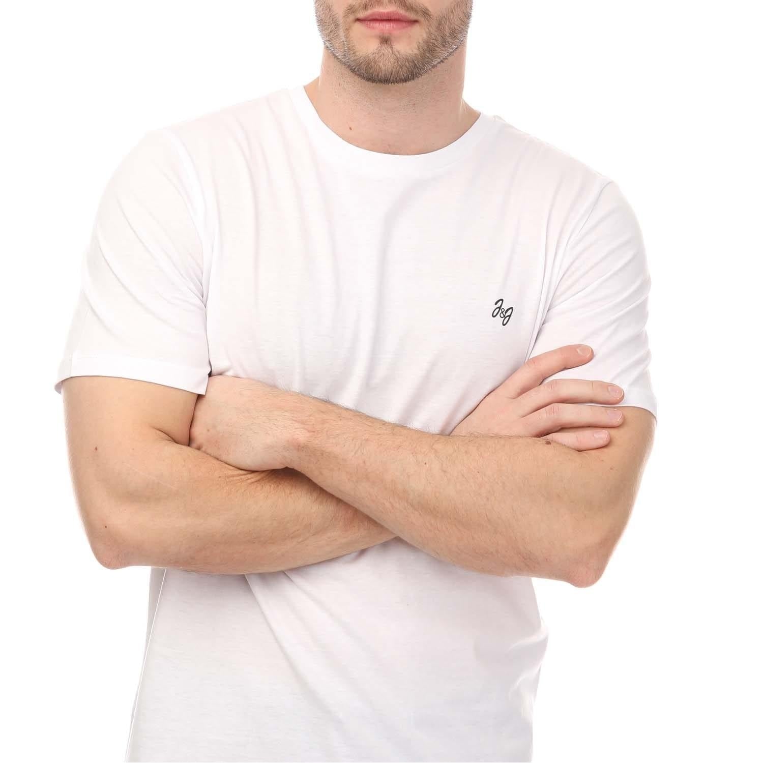 Multicoloured - Side - Jack And Jones Mens Joseph Crew Neck T-Shirt (Pack of 5)