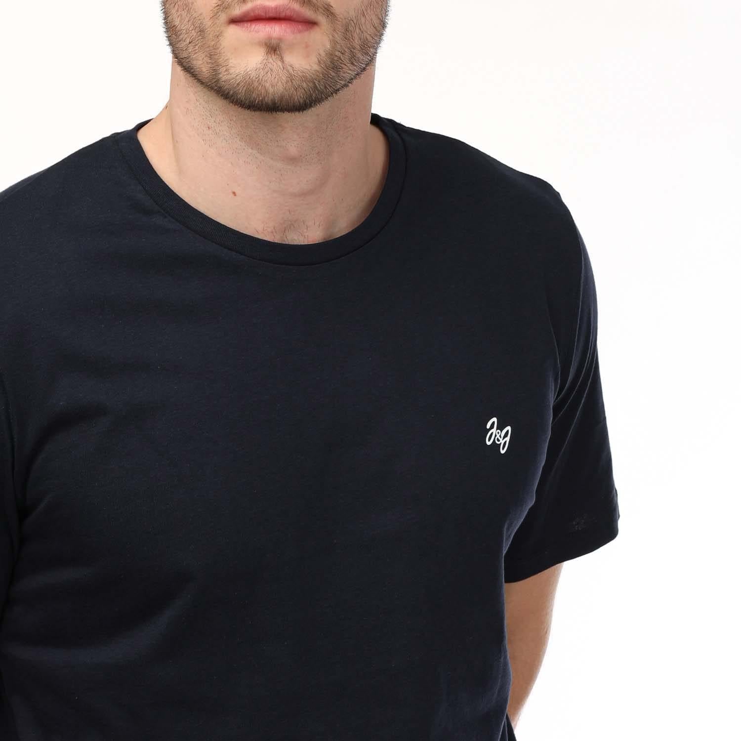 Multicoloured - Pack Shot - Jack And Jones Mens Joseph Crew Neck T-Shirt (Pack of 5)